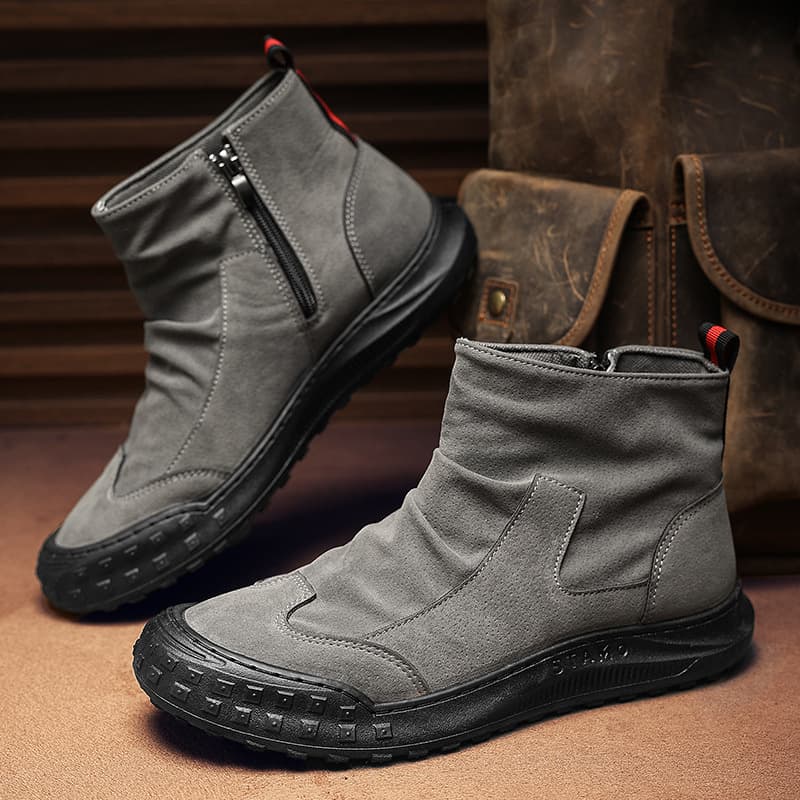 Martens, men's demi-season retro suede boots for leisure 2