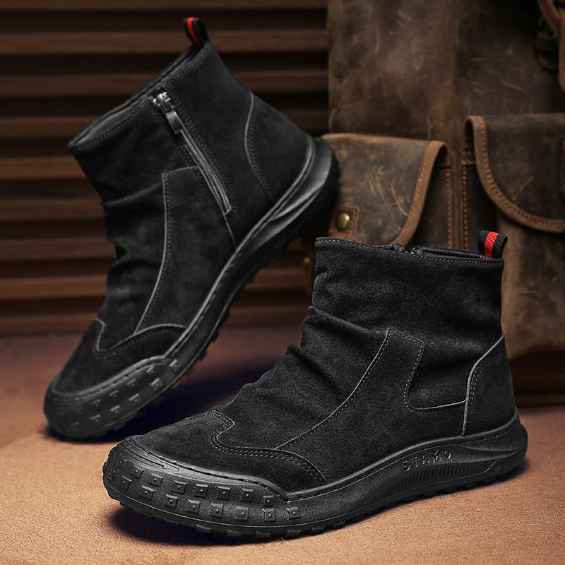 Martens, men's demi-season retro suede boots for leisure 3