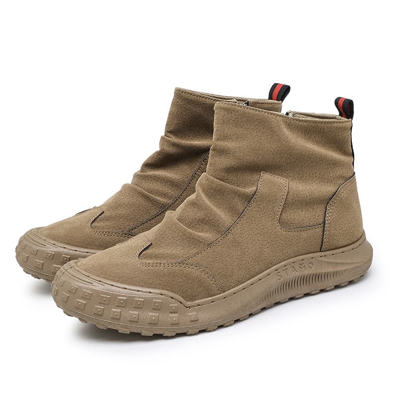 Martens, men's demi-season retro suede boots for leisure 5
