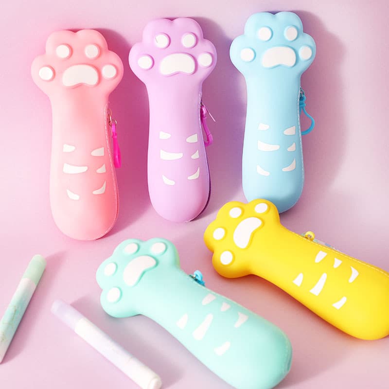 (Wholesale), silicone children's pencil case, wallet, cute shoulder bag, stationery for students, primary and secondary school 2