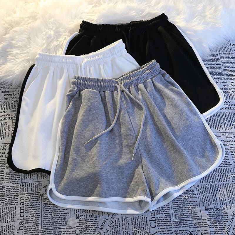 Brand sports shorts, summer trousers for leisure, on elastic band