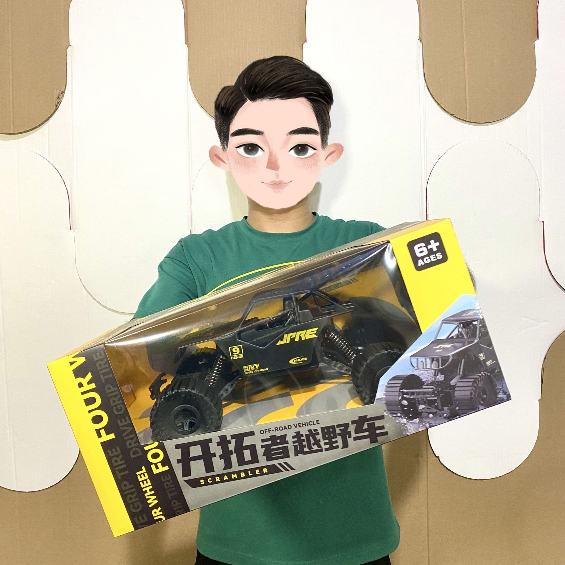 (Wholesale), toy, gift box, transport, remote control car for boys, SUV, Birthday gift 3