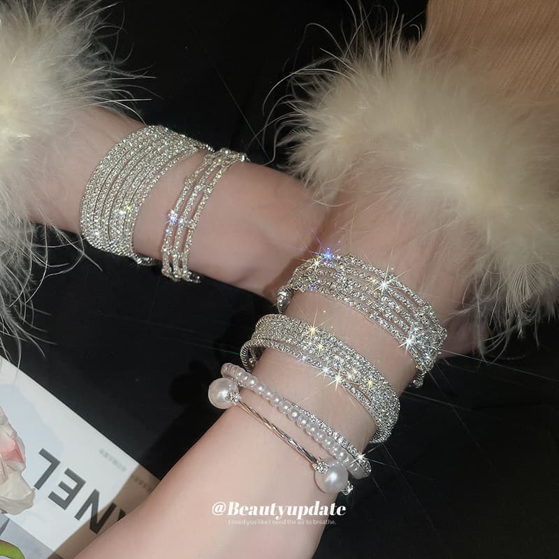 (Cross-border trading), elastic brand sophisticated fashionable bracelet pearl, jewelry, high-quality style 2
