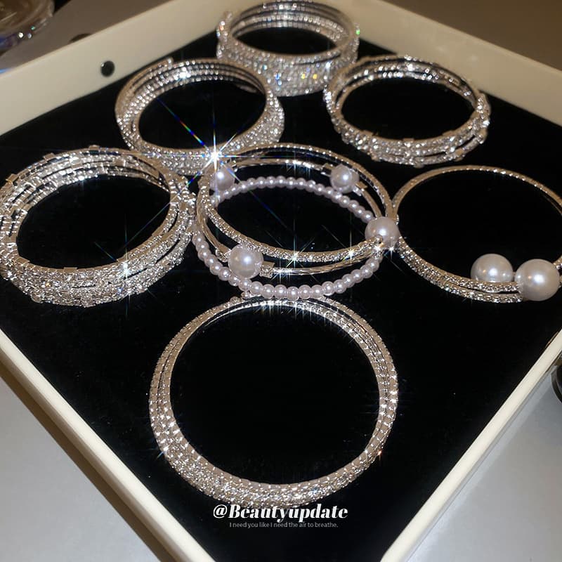 (Cross-border trading), elastic brand sophisticated fashionable bracelet pearl, jewelry, high-quality style