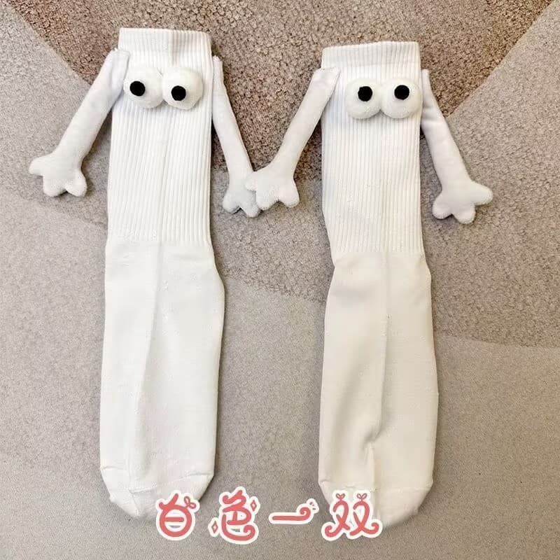 Colored trend white knee socks, (Physicals), for beloved 4