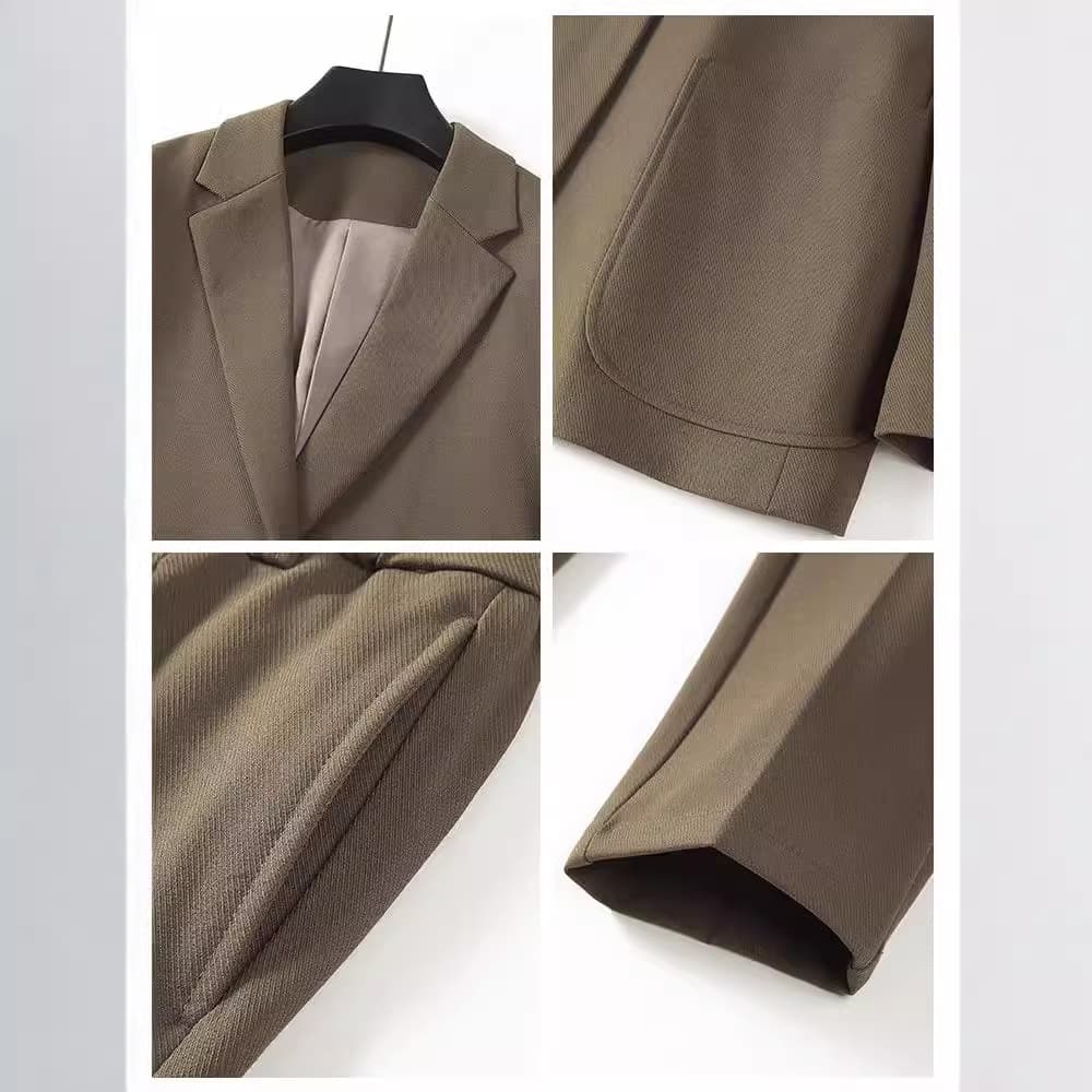 Trend autumn jacket, demi-season classic suit, high-quality style, oversize 4