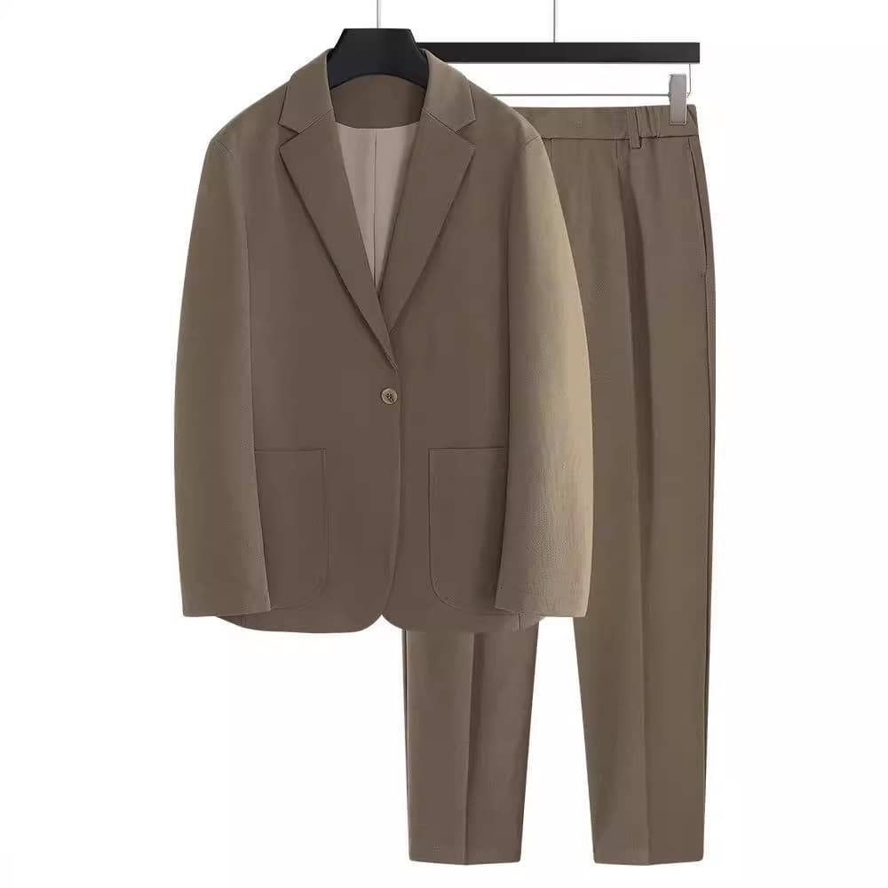 Trend autumn jacket, demi-season classic suit, high-quality style, oversize 5