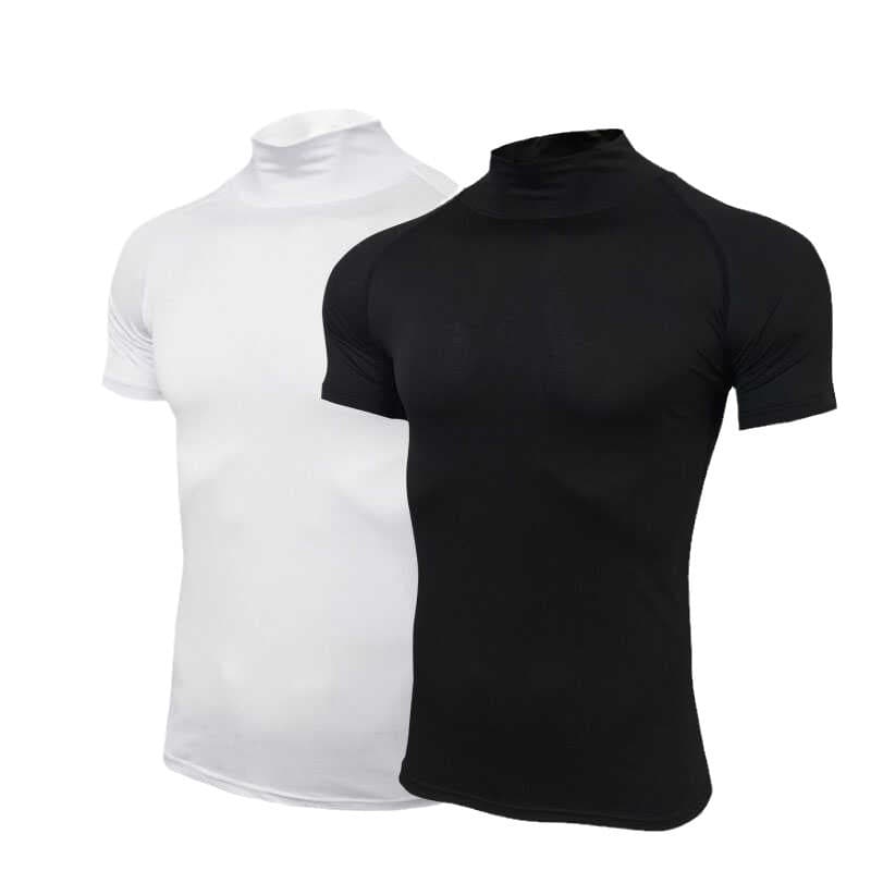 T-shirt for gym, sports uniform, basketball compression underwear for training, quick dry laundry basket, tight, for running, with short sleeve 5