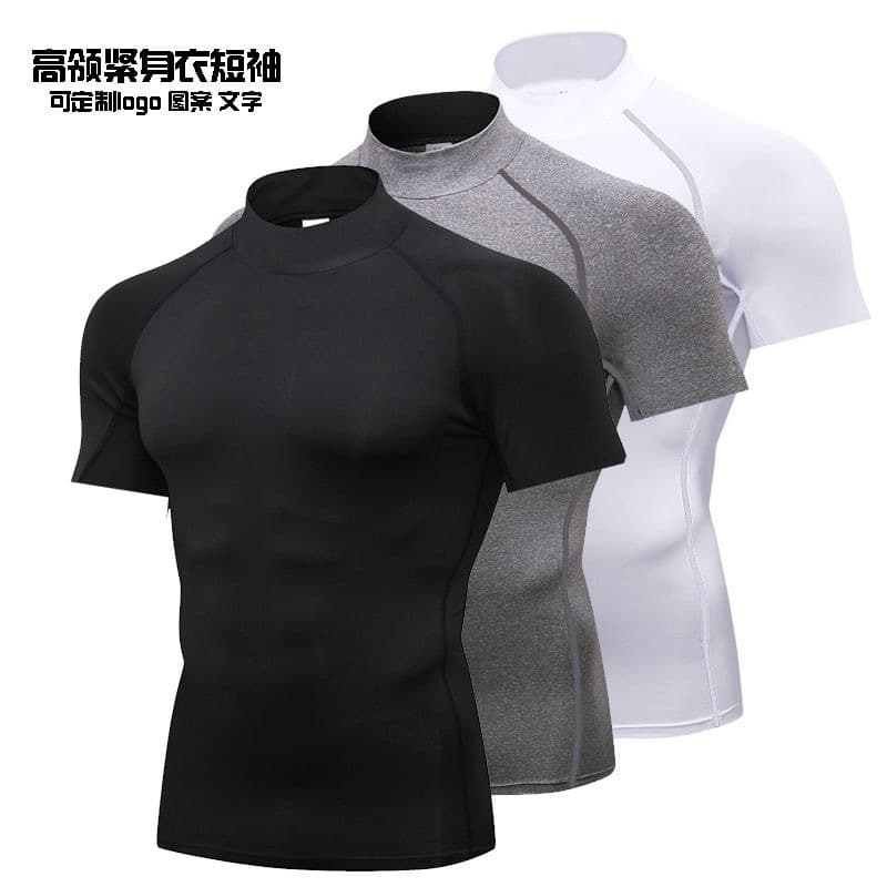 T-shirt for gym, sports uniform, basketball compression underwear for training, quick dry laundry basket, tight, for running, with short sleeve