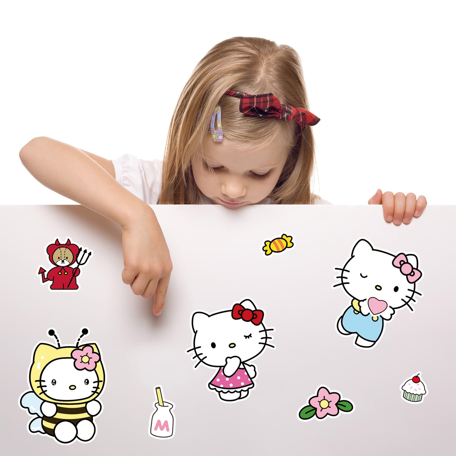 Sanrio, set, cartoon cute sticker, creative brainteaser 3