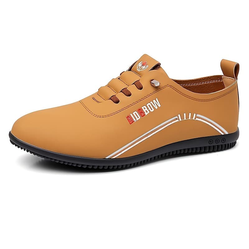 Soft leather men's shoes soft sole men's business casual shoes one foot pedal with a foot pedal of Baita light bean shoes daddy shoes cross-border men's shoes 5