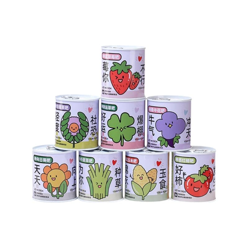 Children's Day gift canned plants blind box desktop small potted plants student flowers and green plants are good for feeding seeds potted plants 5