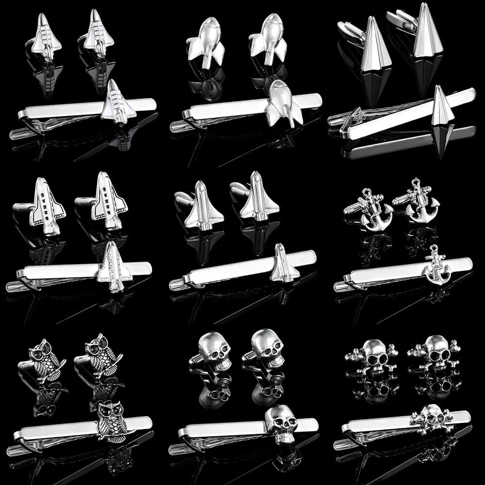 Fashionable creative airplane, men's tie, set, accessory, European style, new collection, owl