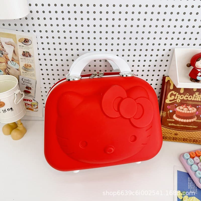 Handheld cartoon suitcase for makeup, small storage box, new collection 3