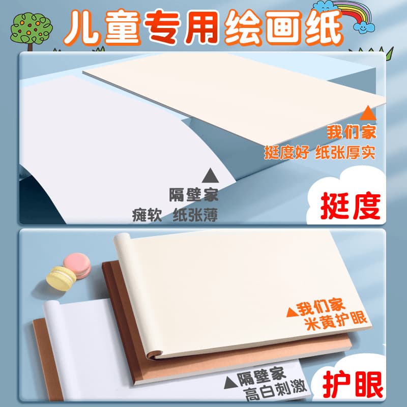 Book with pictures for students, art big coloring book for kindergarten, increased thickness 2
