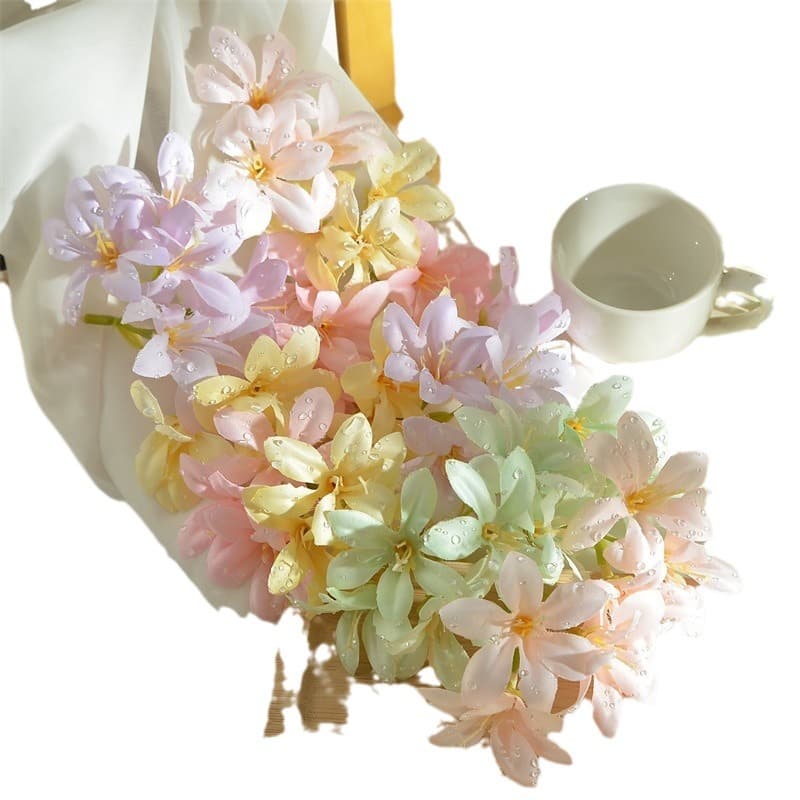 Realistic hydrolate, fresh decorative accessory flower-shaped for home use, DIY 5