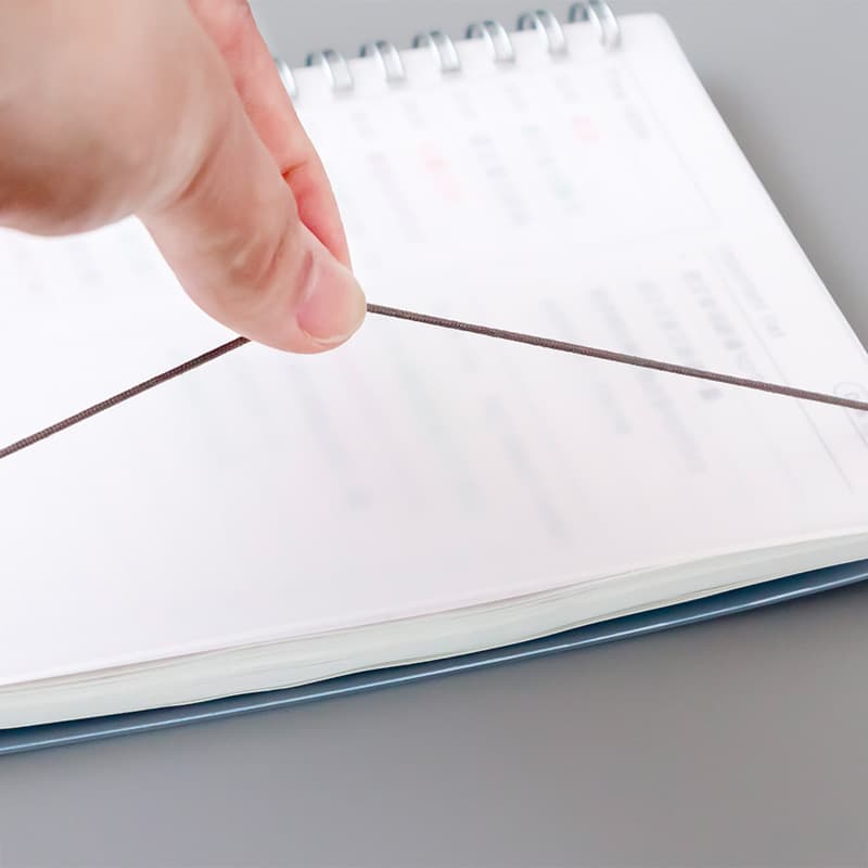 PP matte plan coil book manual schedule notebook time planning notepad horizontal line management day plan 2