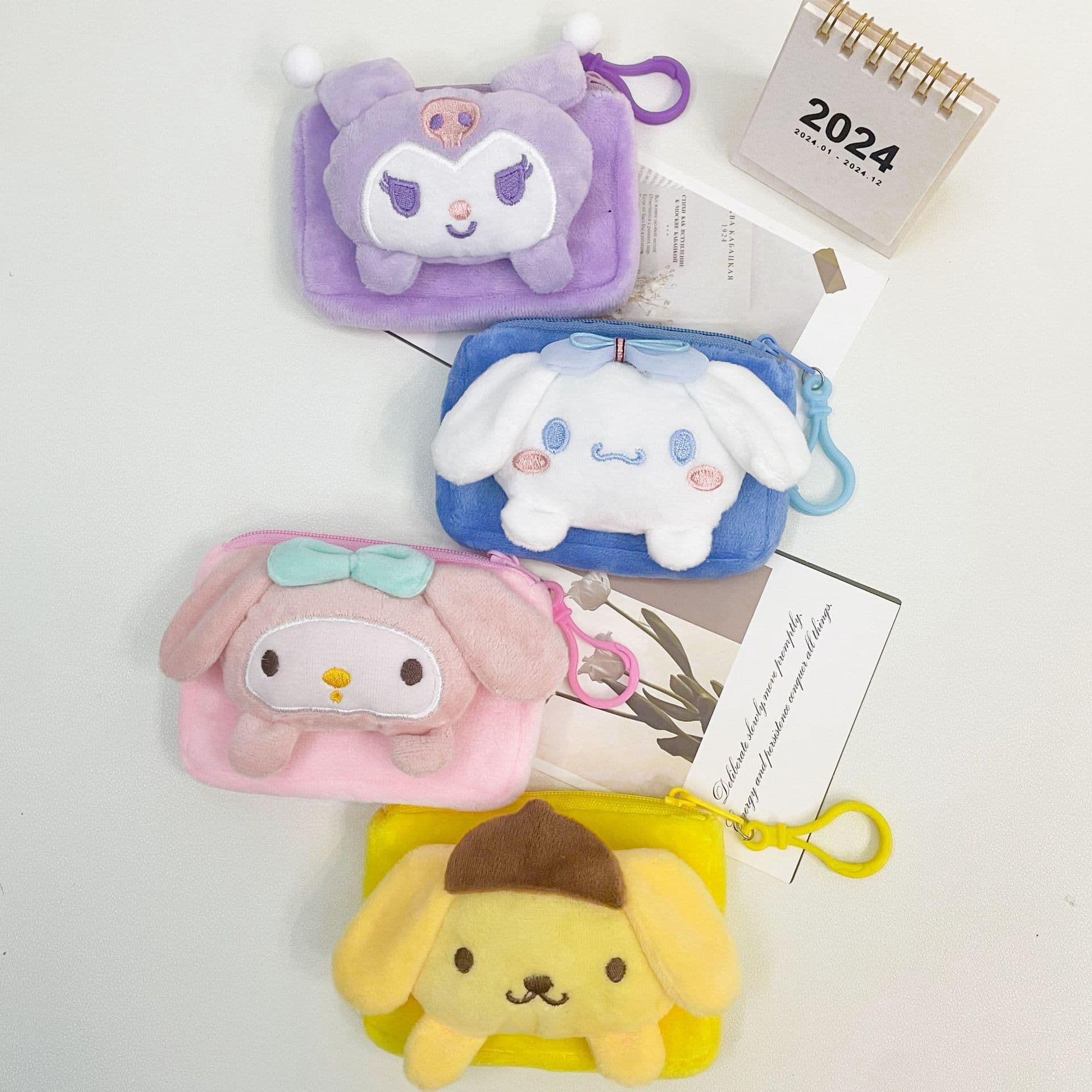 (Wholesale), cartoon wallet, card holder, cute square doll, small coins, headphones, organizer bag, small bag, Japanese and Korean, for beloved, Birthday gift 3