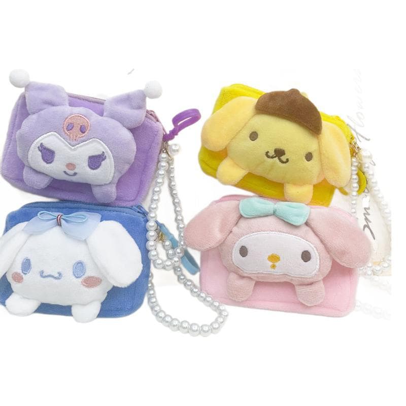 (Wholesale), cartoon wallet, card holder, cute square doll, small coins, headphones, organizer bag, small bag, Japanese and Korean, for beloved, Birthday gift 5