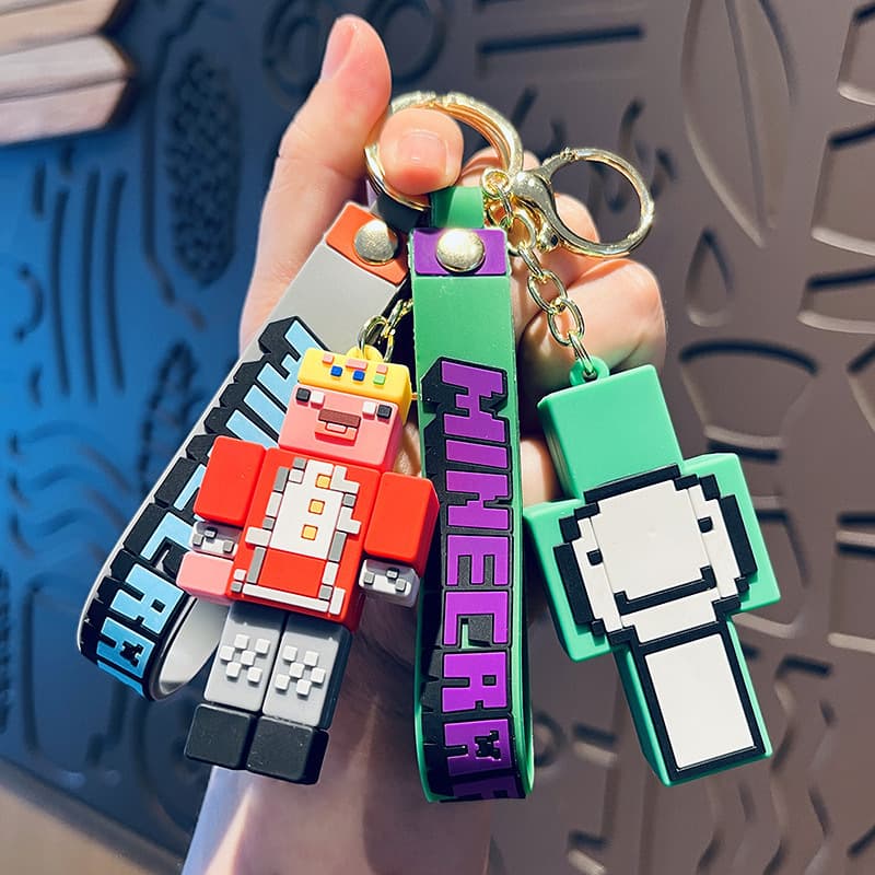 (Cross-border trading), keychain, cartoon doll PVC, creative constructor 2