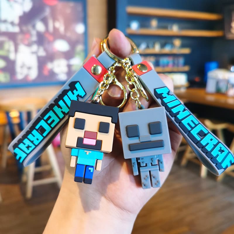 (Cross-border trading), keychain, cartoon doll PVC, creative constructor 4