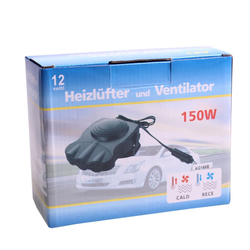 Car heater car heater 12v24V hot air fan defrost snow removal heater car three-hole heater 4