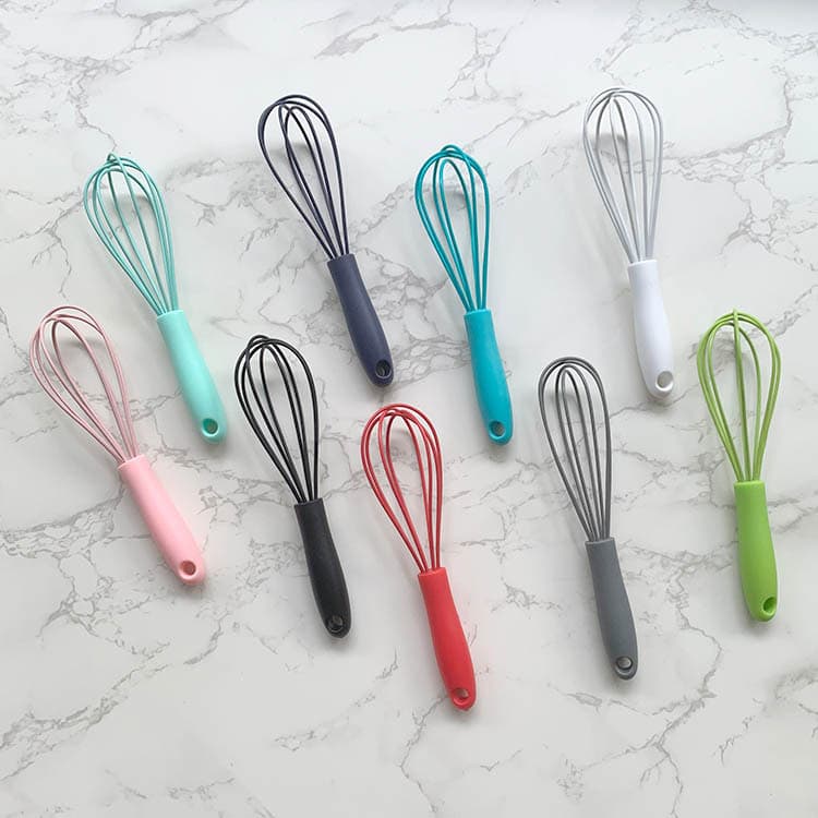 6-inch silicone egg whisk egg cream whisk mini whisk mini kids kitchen baking tool 2