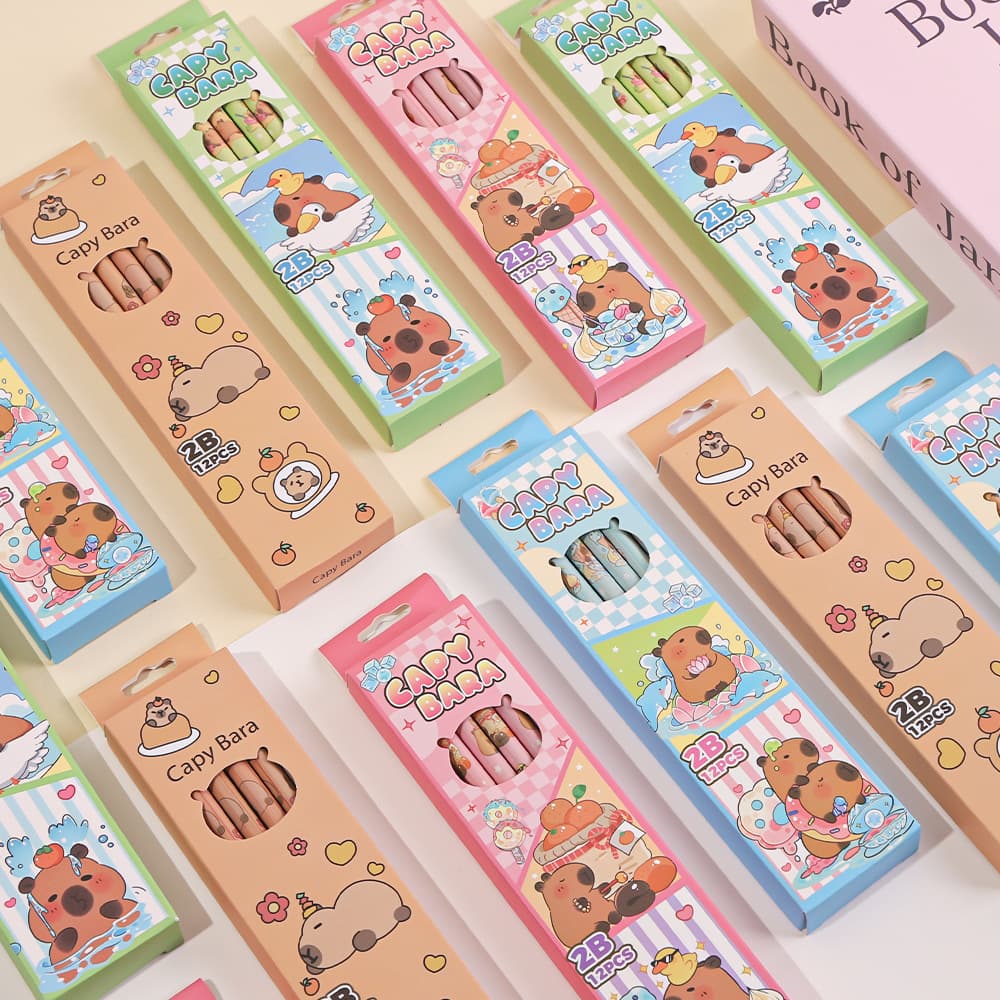 Cartoon stationery for students, gift box, 12 pieces 4
