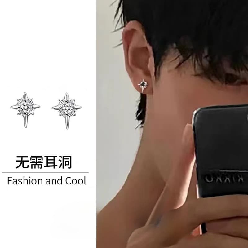 Fashionable ear clips, earrings for students, no pierced ears 3