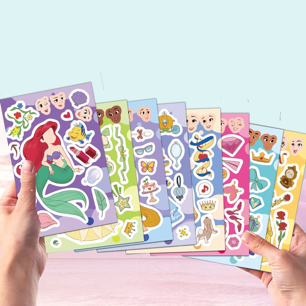 (Cross-border trading), cartoon children's smart toy, brainteaser, waterproof sticker, princess style 4