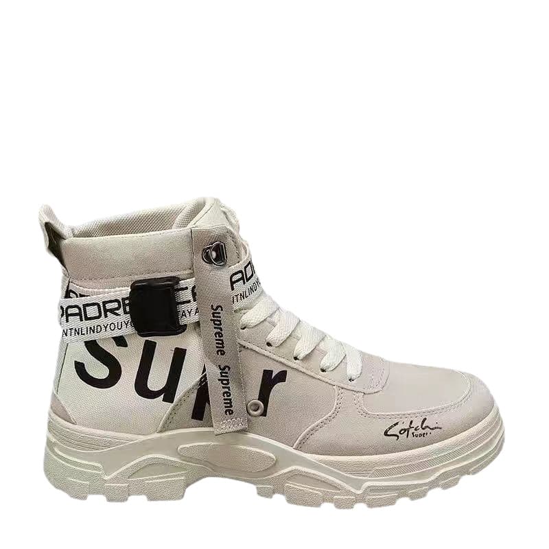 High-top Martin shoes Spring and Autumn New Cloth Breathable Men's Workwear Shoes Korean Style Fashion Men's Shoes Fashion Cross-border Single Shoes 5