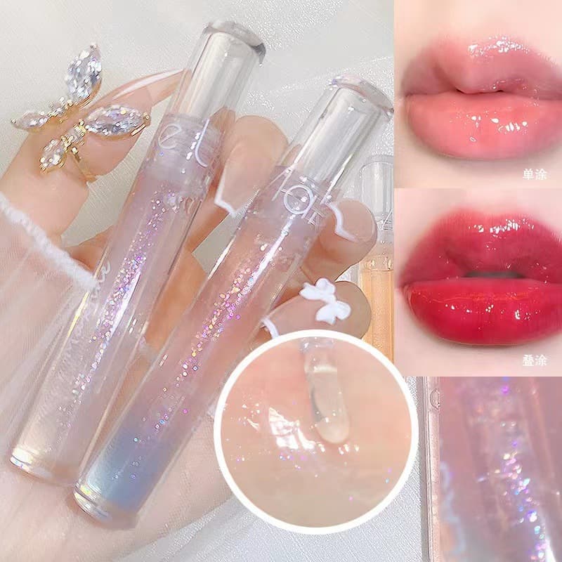 Maxfine Transparent lip gloss, lipstick, lip balm, intense hydration, plump lips effect
