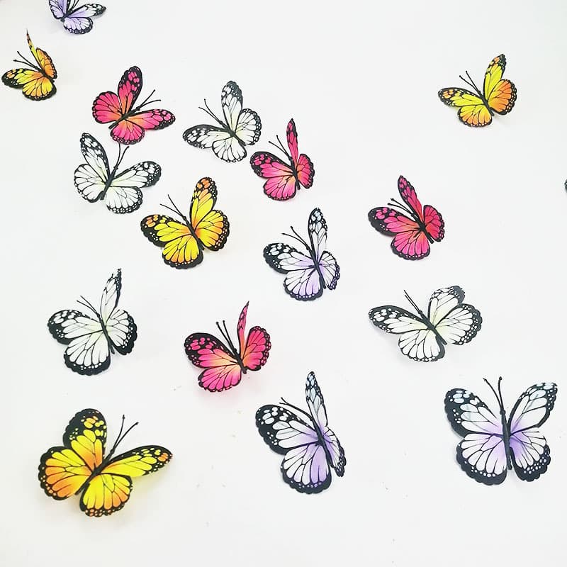 Xiaoyu Faux Flowers Butterfly Bouquet Home Decoration 3