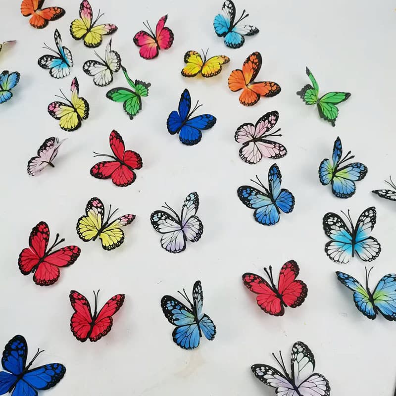 晓渝仿真花 Fake flowers butterfly Flower Home Decoration Butterfly Flower Bouquet Spot Source of Nordic Hair Source Factory wholesale