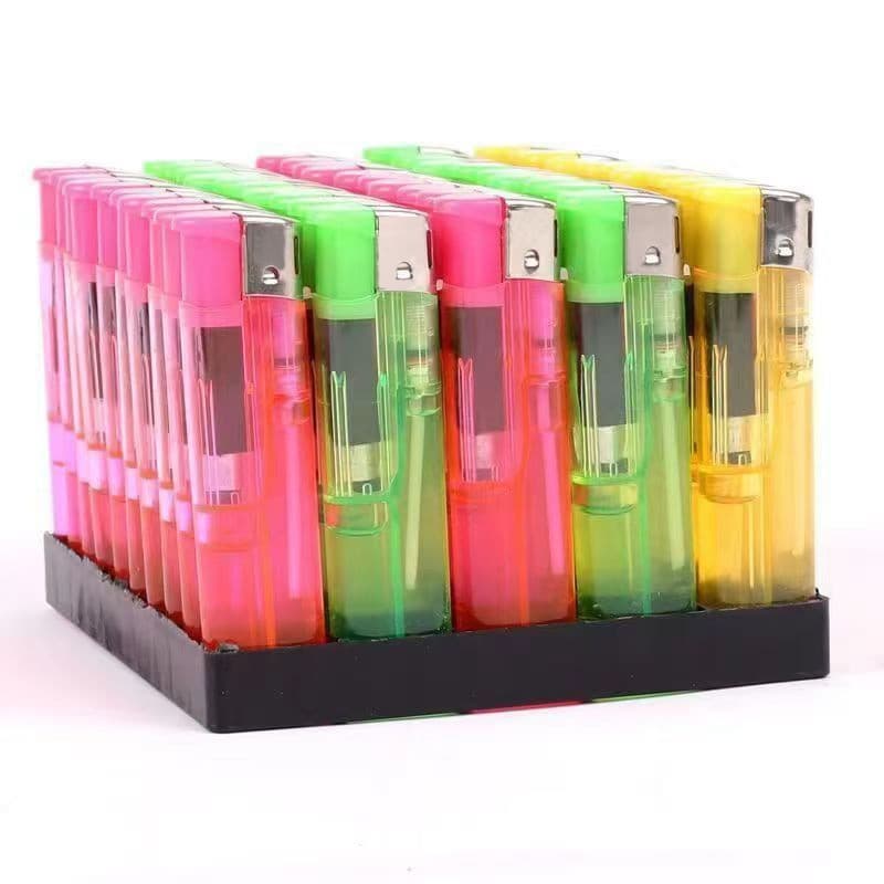 (Wholesale), plastic electronic disposable transparent lighter 4