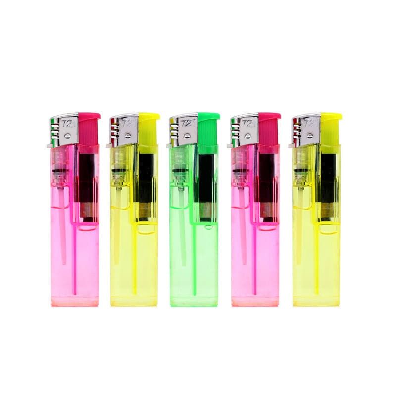 (Wholesale), plastic electronic disposable transparent lighter 5