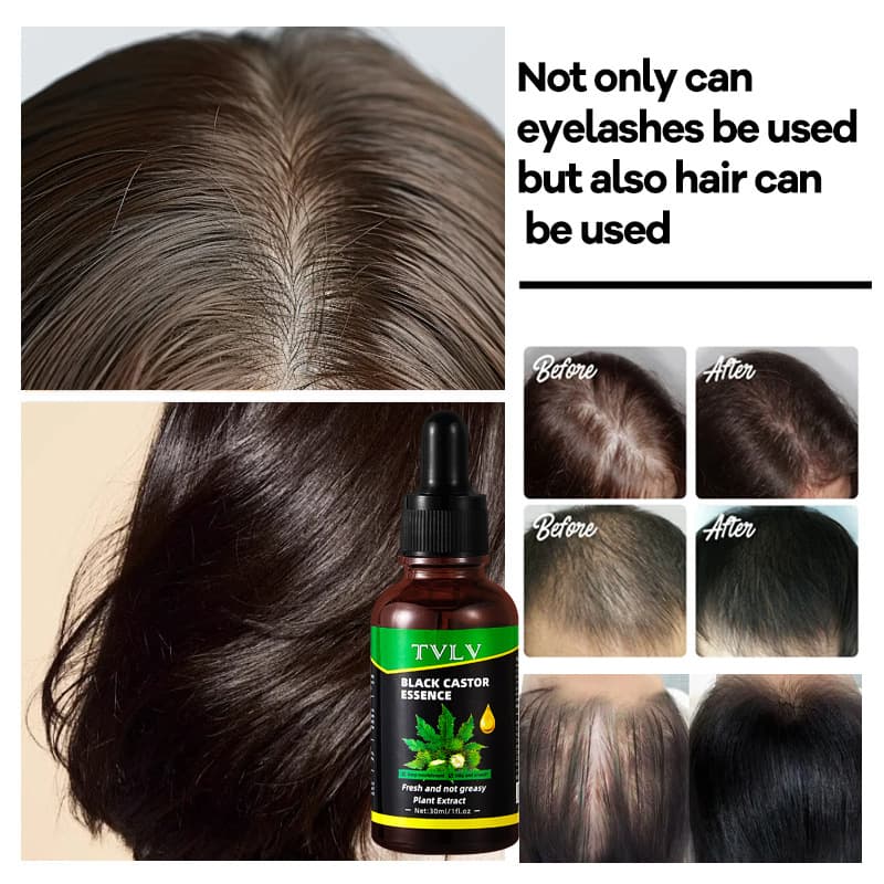 TVLV Black Castor Essence Hair Care Lash Treatment Oil 3