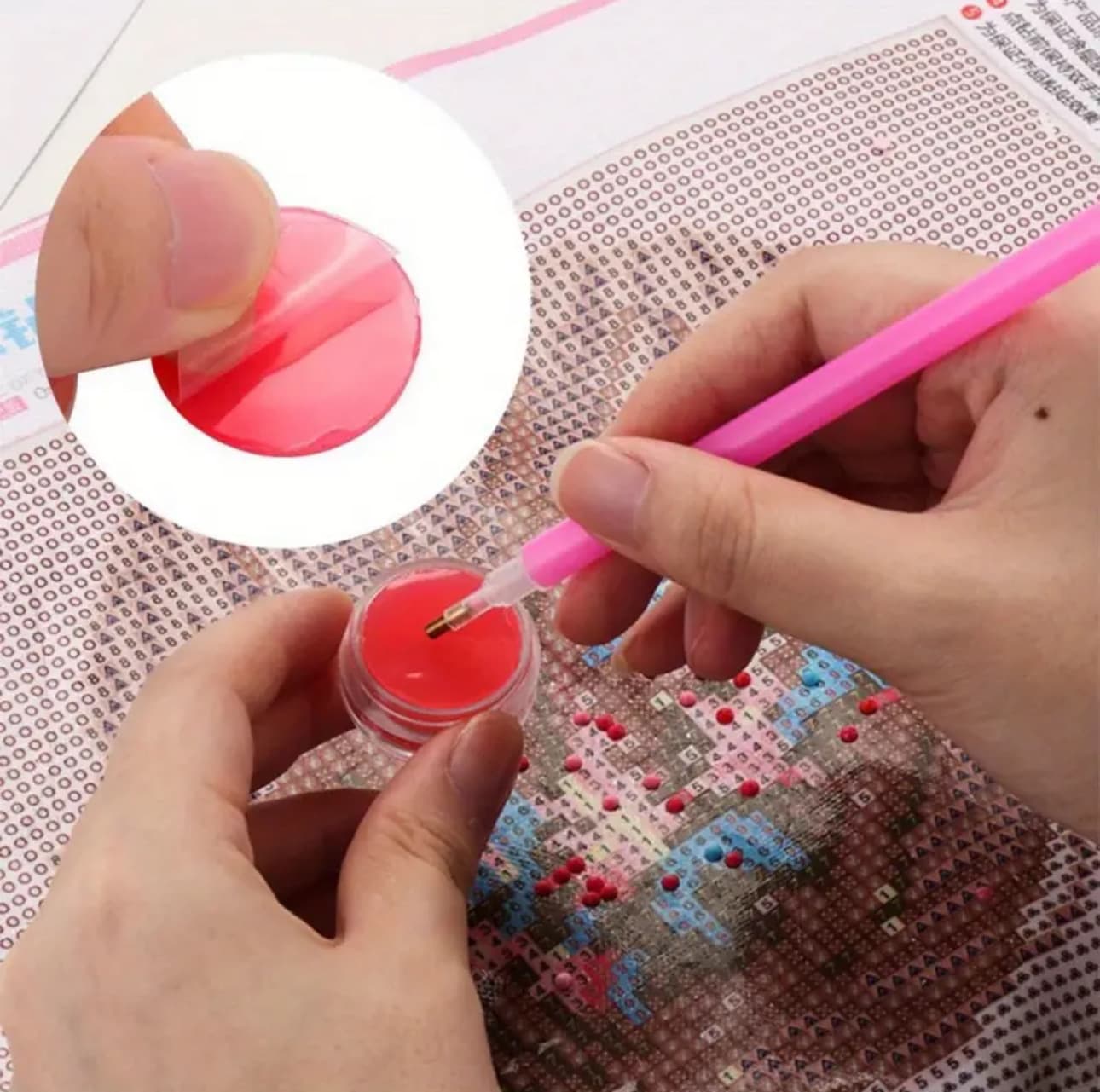 5D diamond art painting wax with diamond art paintings with wax with a storage box, diamond painting embroidery accessories 4