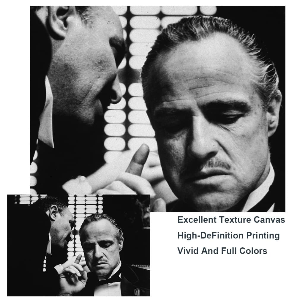 Modern movie poster and print wall art canvas painting Marlon Brando Godfather decoration painting 3