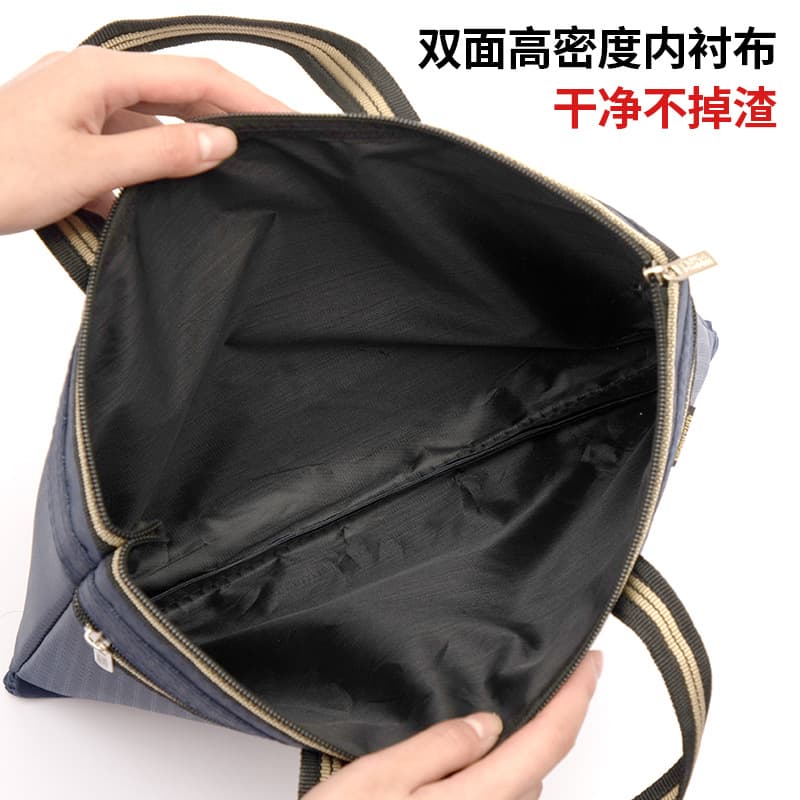 Yan handbag Oxford cloth briefcase conference information bag printing waterproof free design can print logo 3