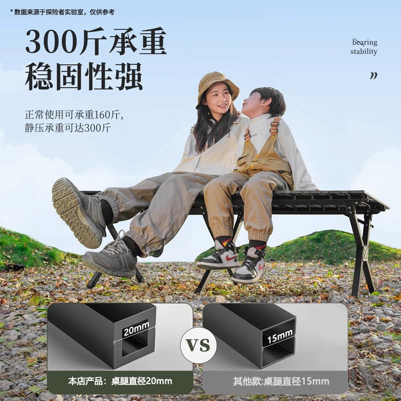 Travel Folding Picnic Table for Camping 3