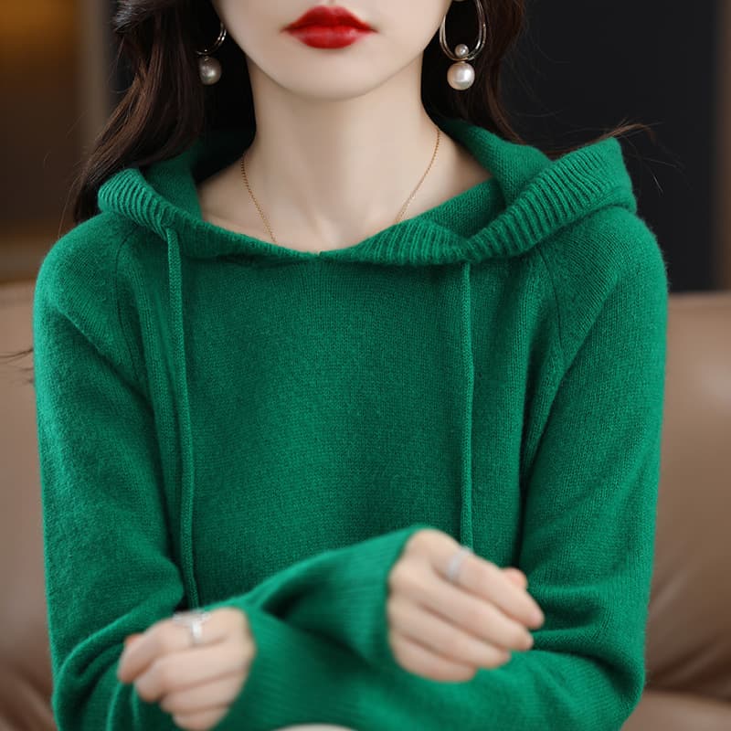 Autumn solid color sweatshirt, base hoody, body-friendly knitted hoodie, sweater, shirt 4