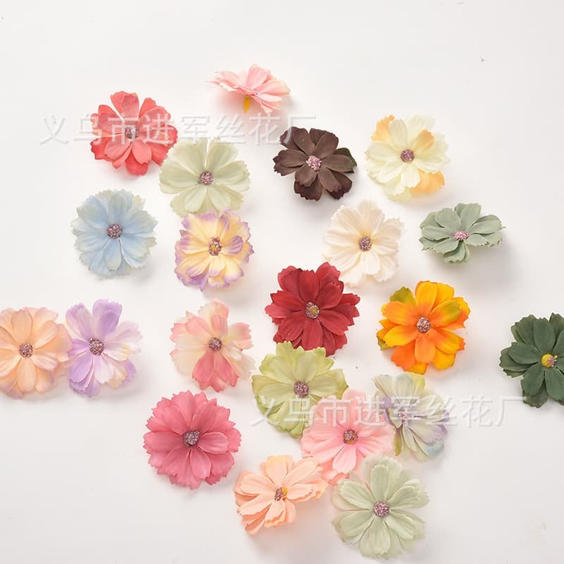 Simulation flowers multi -layer silk flower chrysanthemum manual DIY decorative flower ring material wedding furnishing restaurant decoration 2