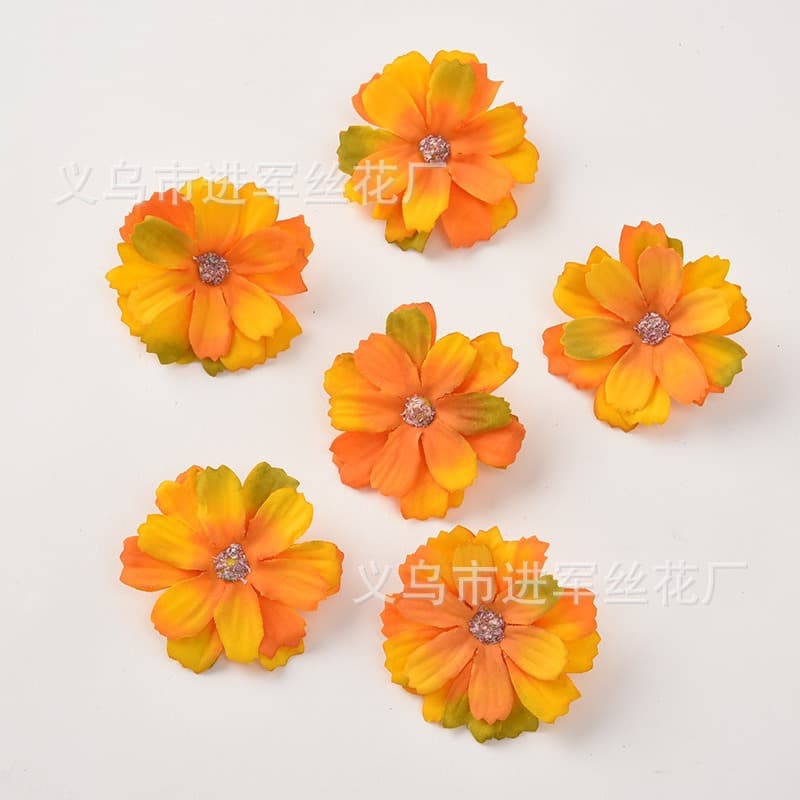 Simulation flowers multi -layer silk flower chrysanthemum manual DIY decorative flower ring material wedding furnishing restaurant decoration 3