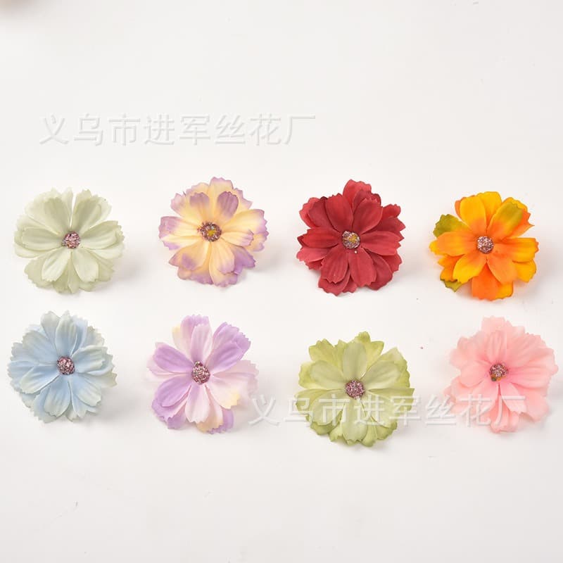 Simulation flowers multi -layer silk flower chrysanthemum manual DIY decorative flower ring material wedding furnishing restaurant decoration 4