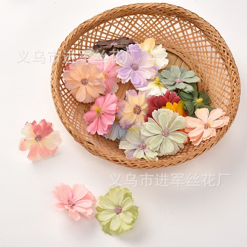 Simulation flowers multi -layer silk flower chrysanthemum manual DIY decorative flower ring material wedding furnishing restaurant decoration