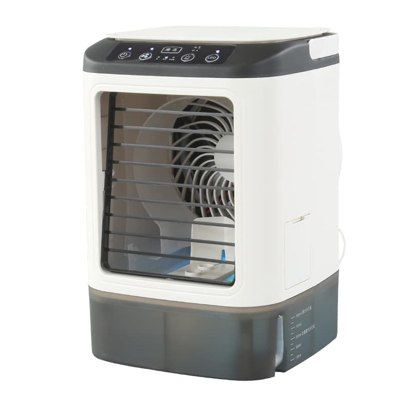 Cooler spray humidification cooling fan mobile mini air conditioning small cooling cross-border timing fan 5