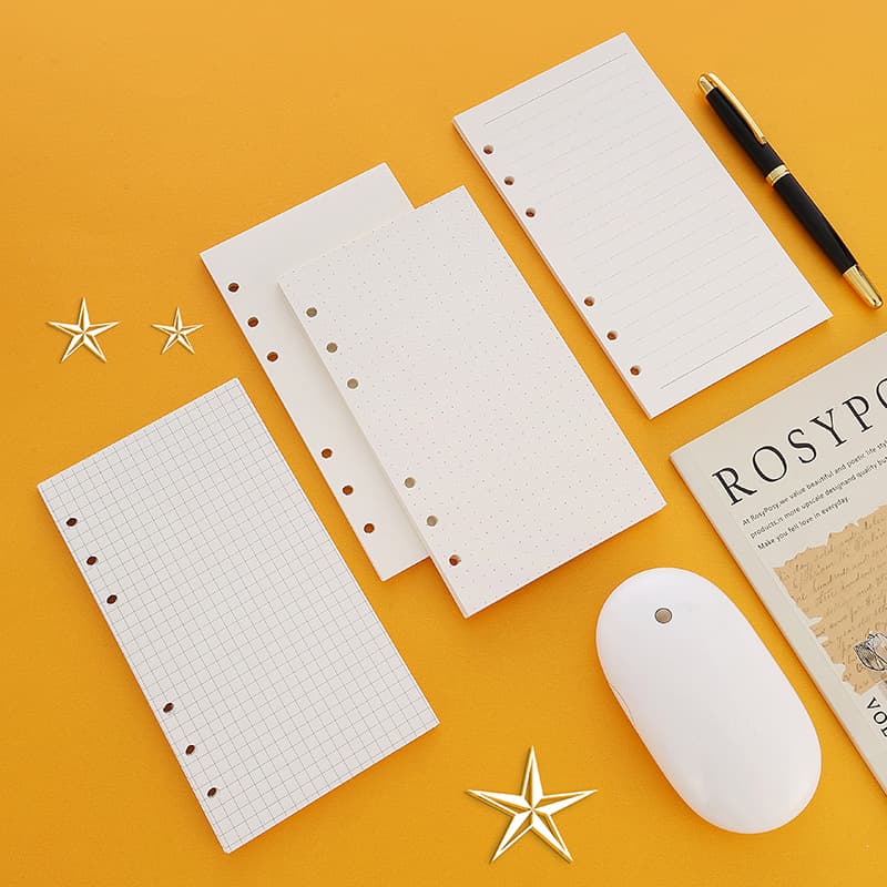 A8A7A6A5B5A4M5 horizontal line blank loose-leaf inner page 100g hand ledger replacement core insert loose-leaf paper paper 2