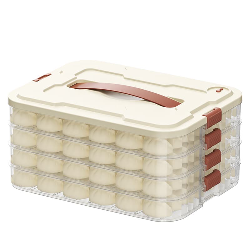 Dumplings box storage refrigerator with quick -frozen food -grade kitchen ravioli dumplings frozen fresh and fresh tidelle fresh box preservation box 5