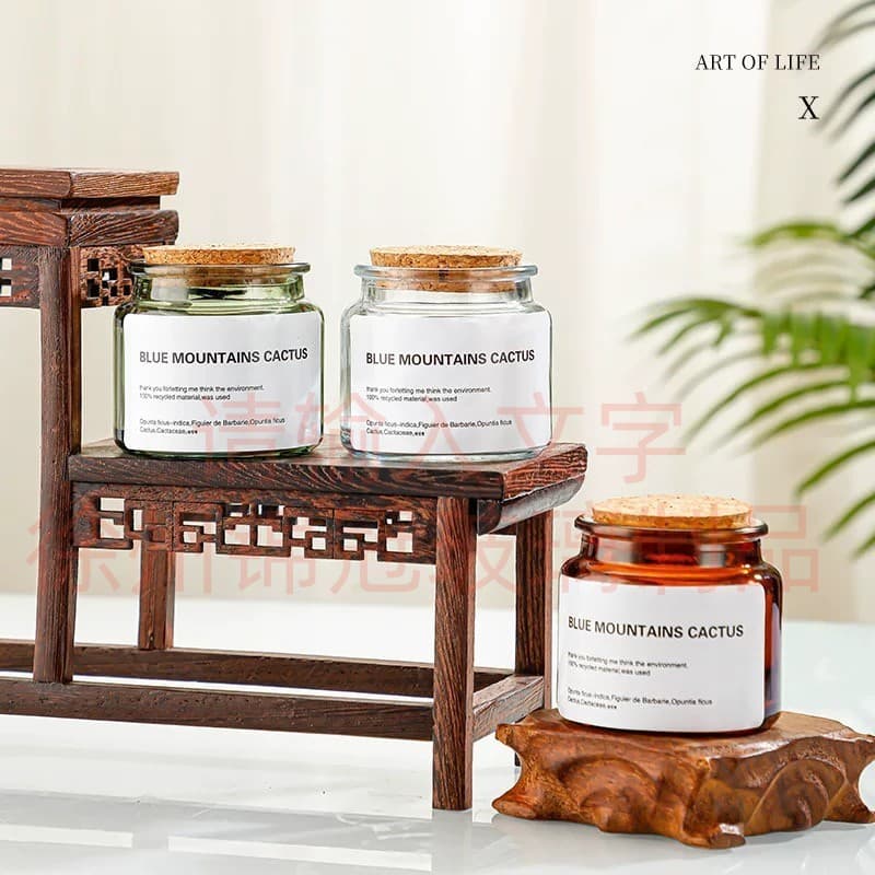 Aromatherapy, glass candle handmade 4